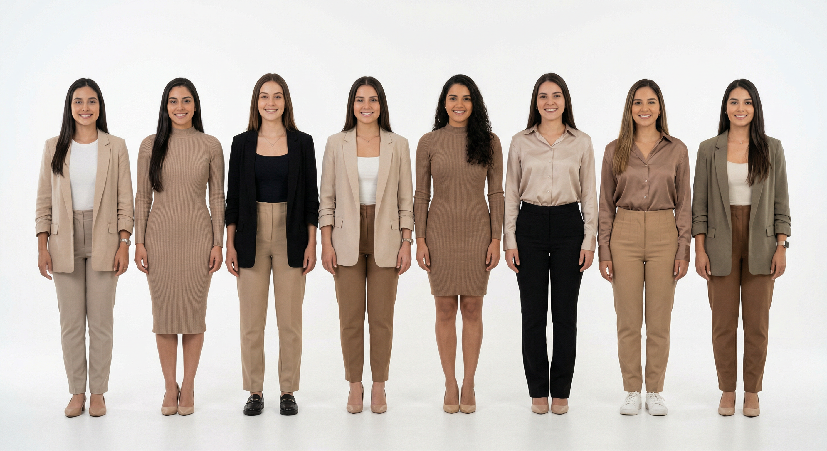 Typical women in Costa Rica — 8 women group