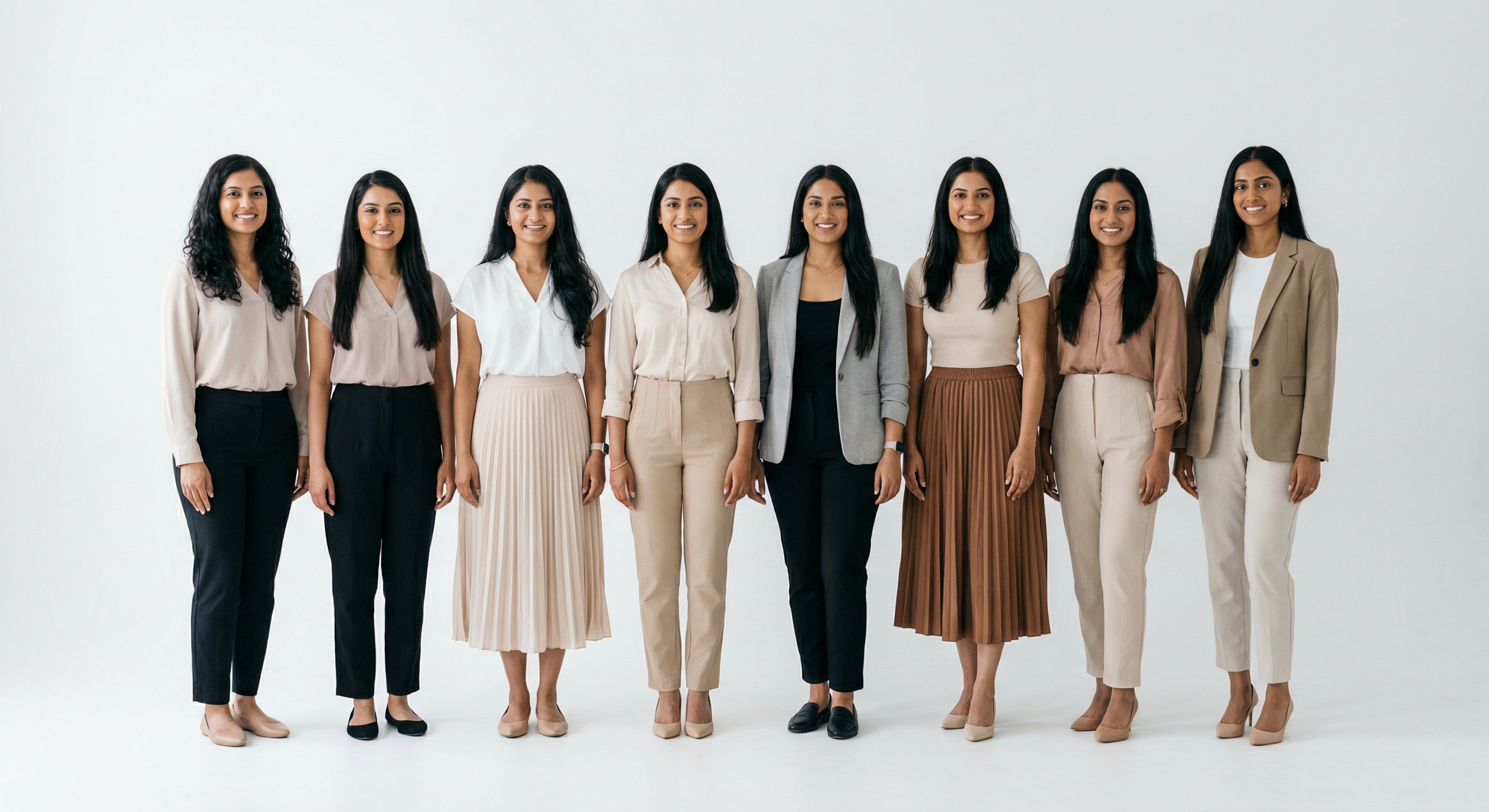 Typical women in India — 8 women group