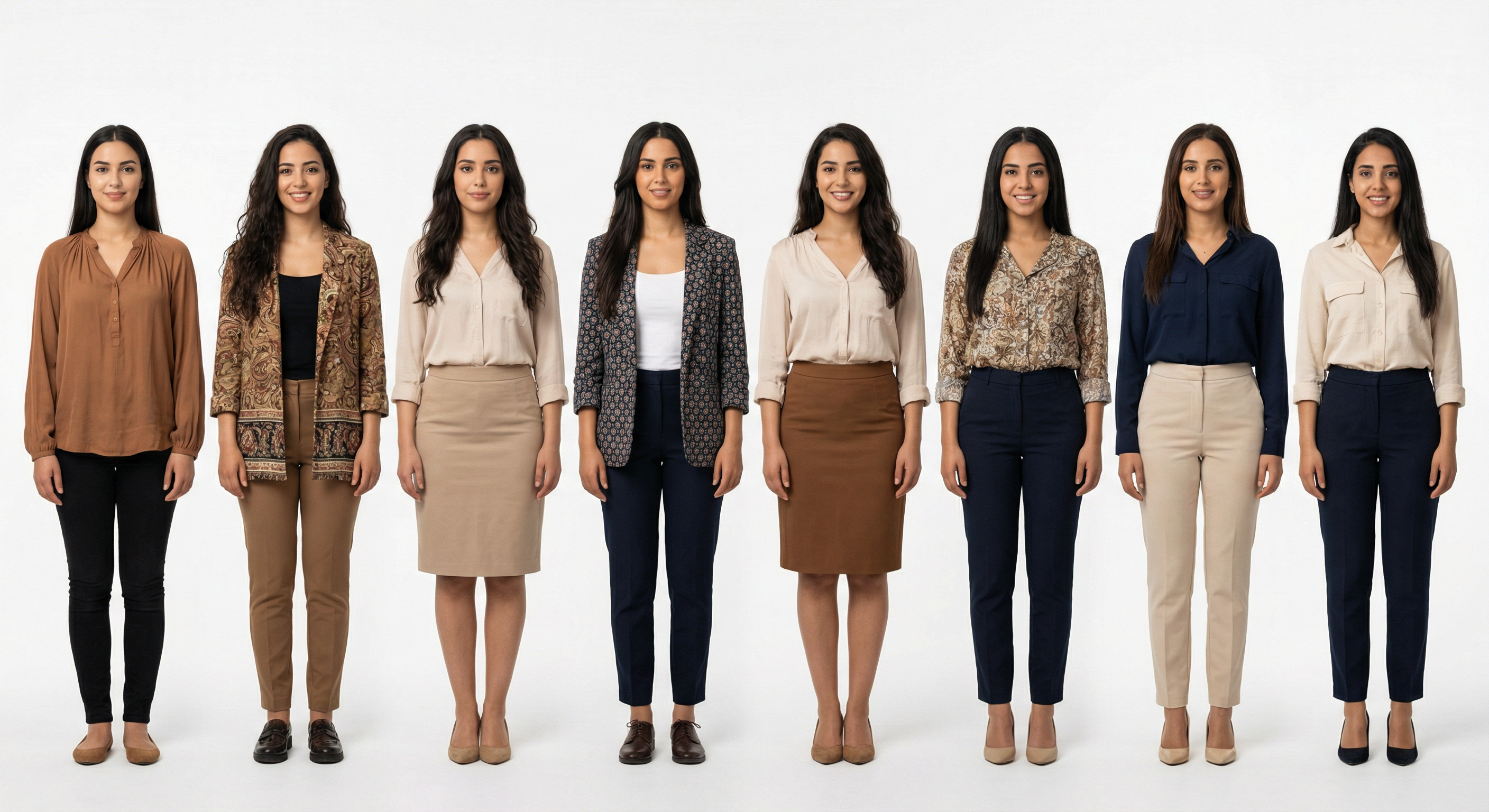 Typical women in Morocco — 8 women group