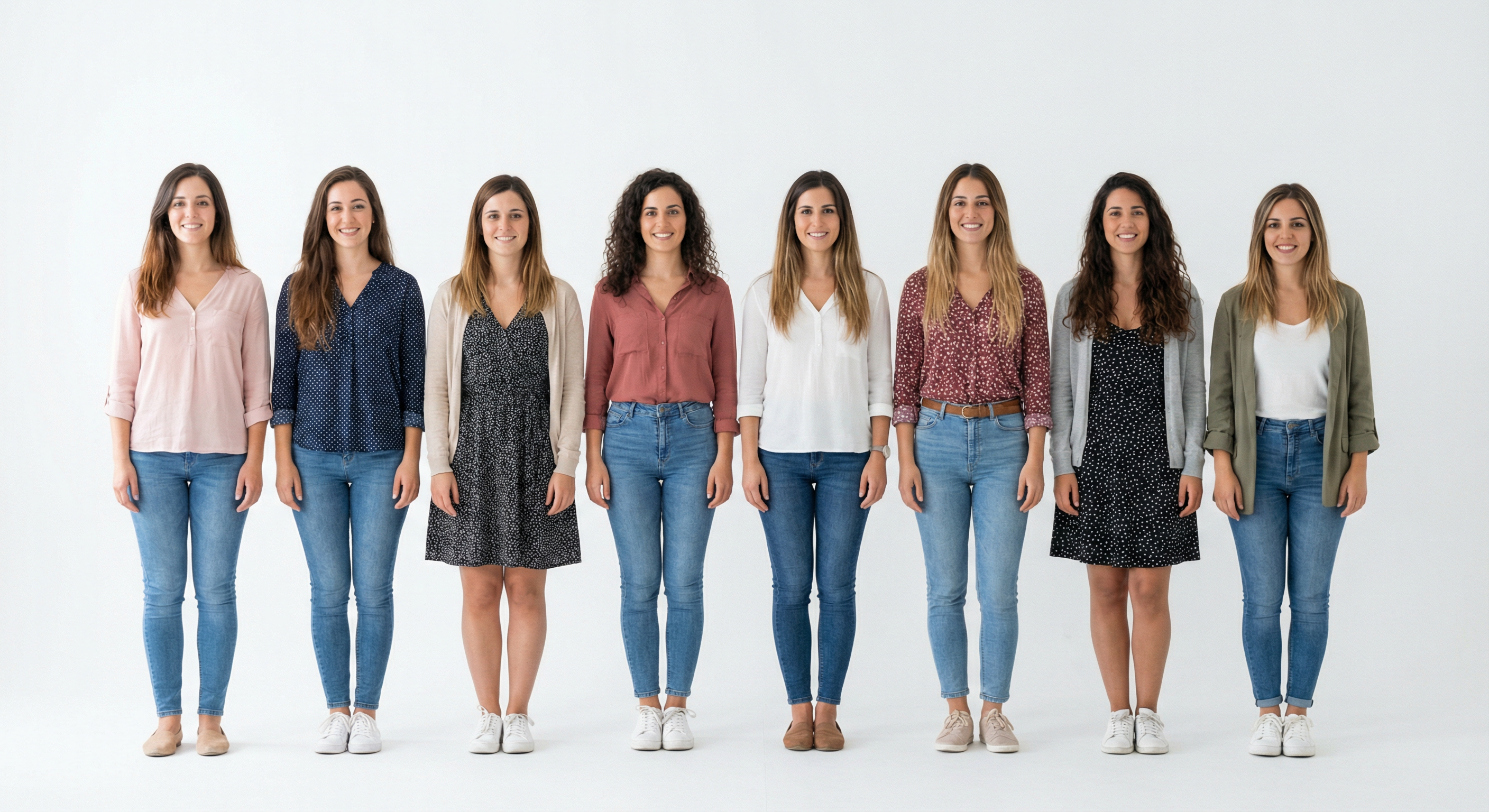 Typical women in Portugal — 8 women group