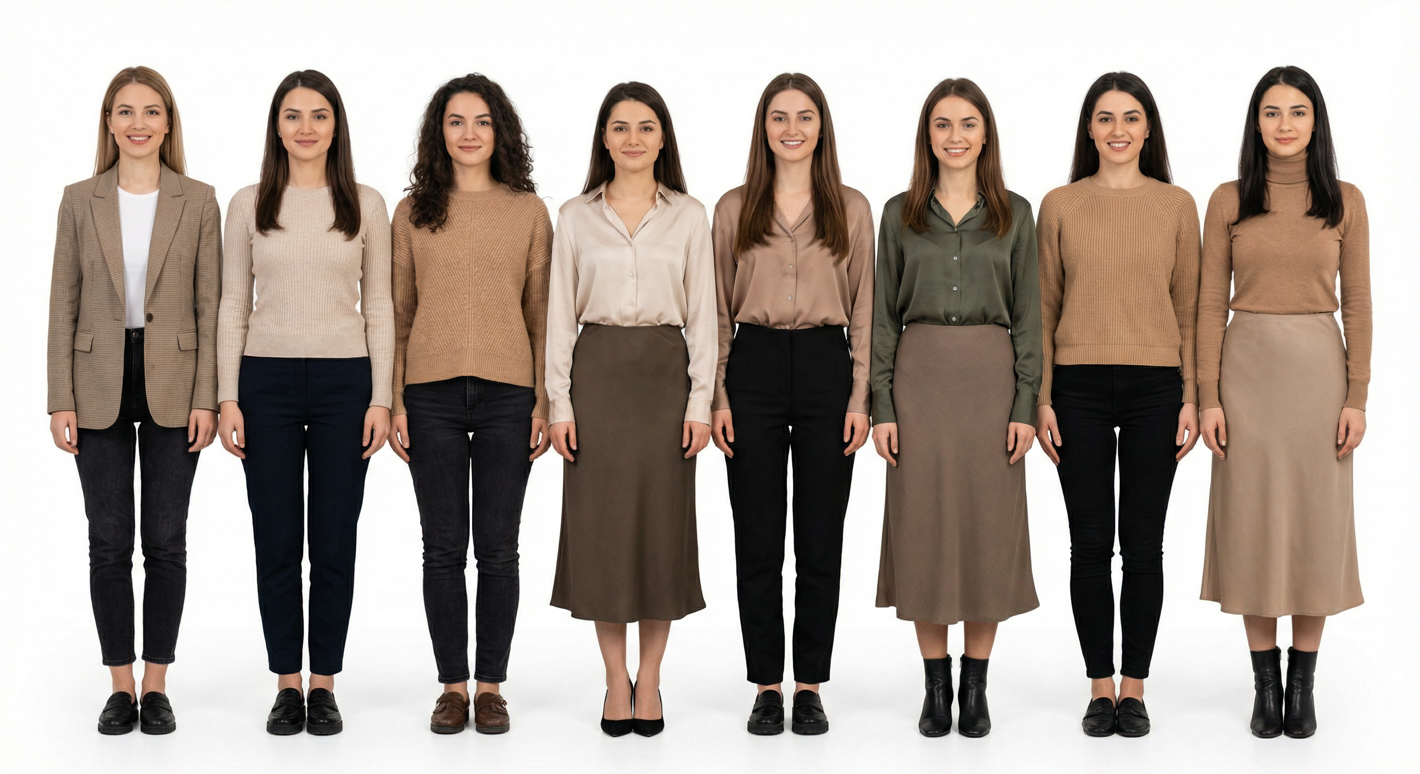 Typical women in Romania — 8 women group