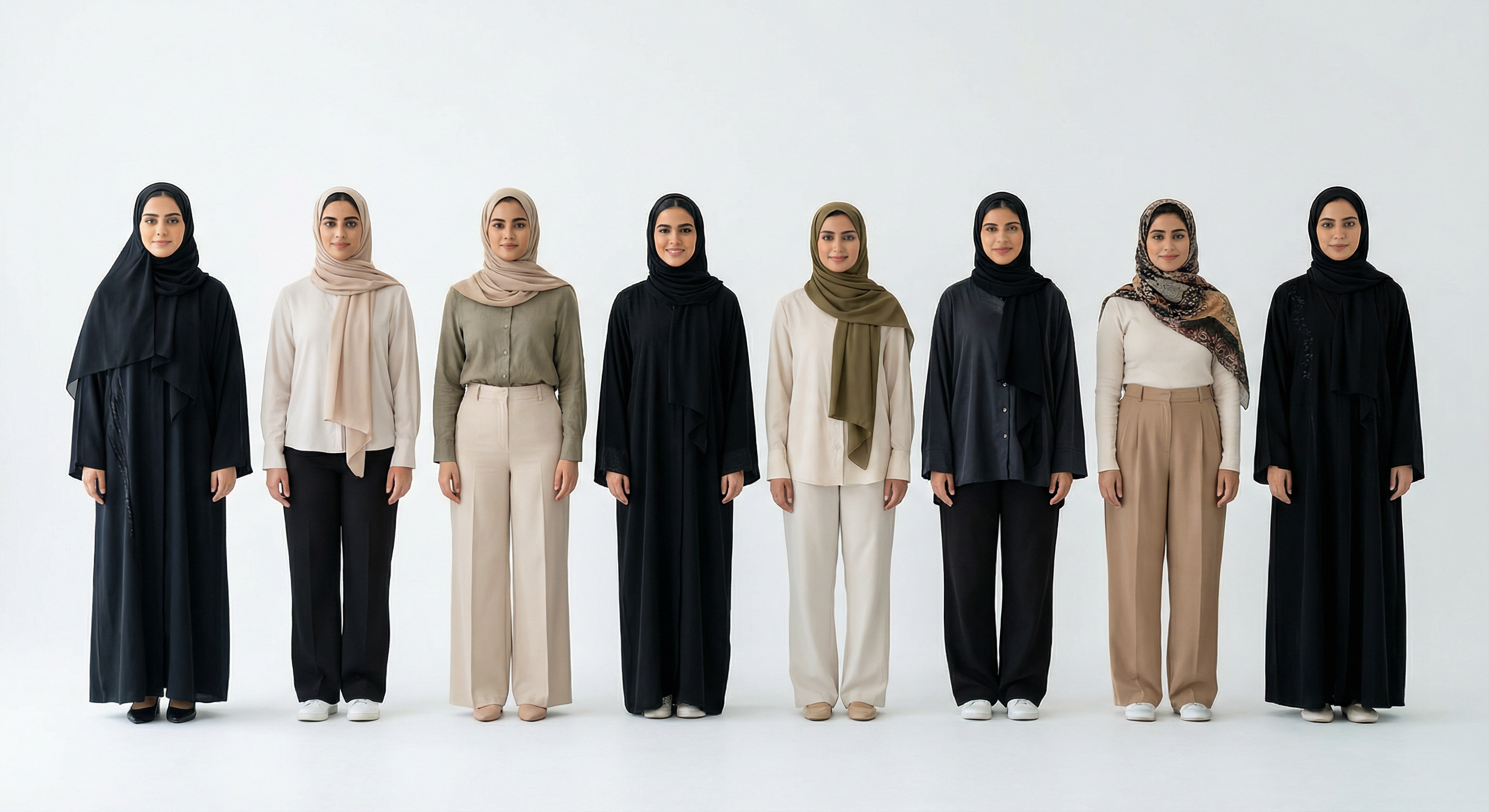 Typical women in Saudi Arabia — 8 women group