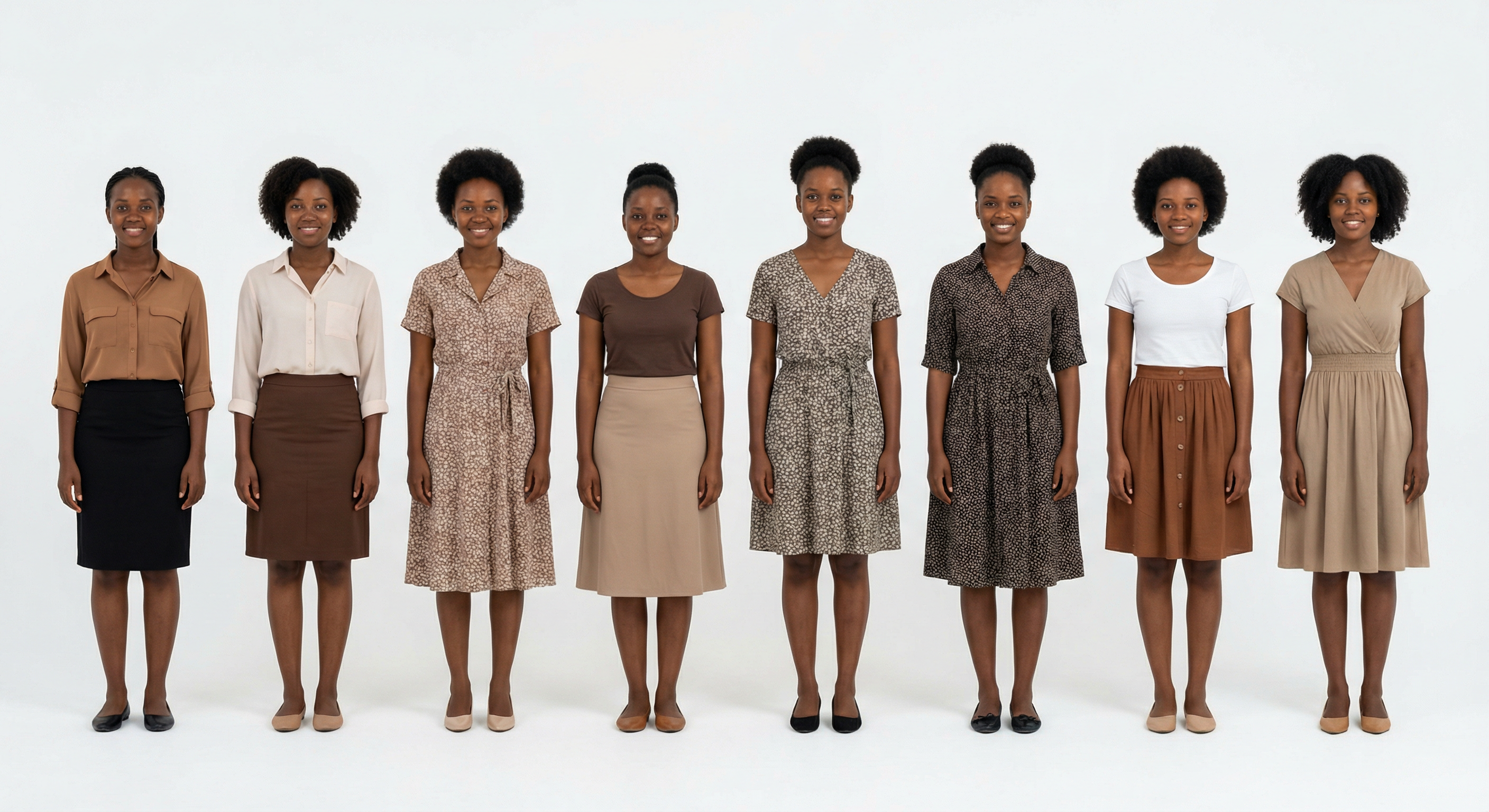 Typical women in Tanzania — 8 women group