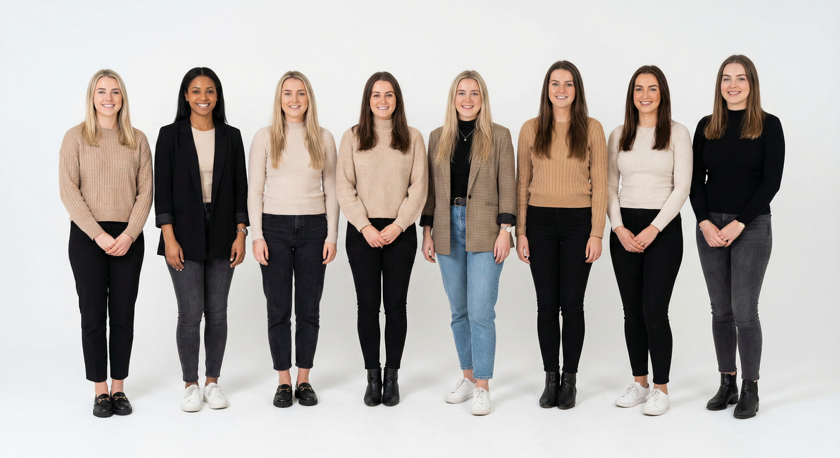 Typical women in United Kingdom — 8 women group